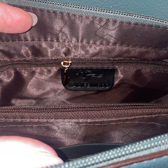 Kaidifeiniroo Vegan Leather Teal Bag - Picture 7 of 10